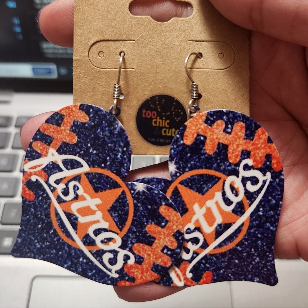 Astros Tin earings.